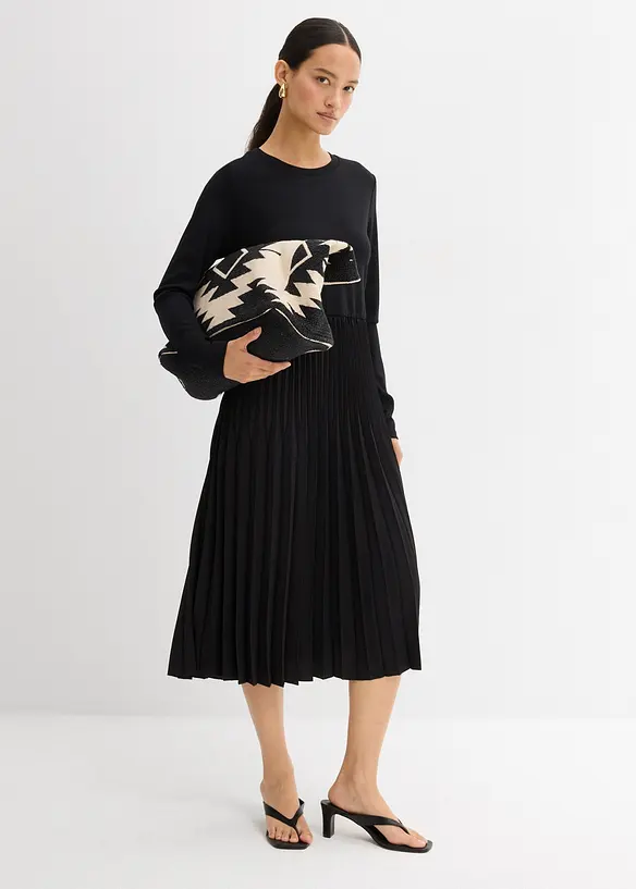 Robe midi en viscose fluide, bonprix