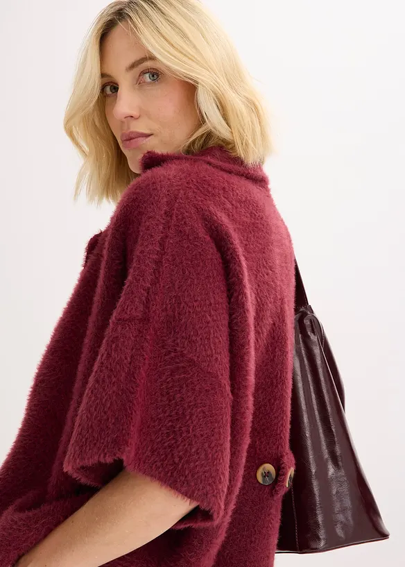 Gilet en maille poilue, bonprix