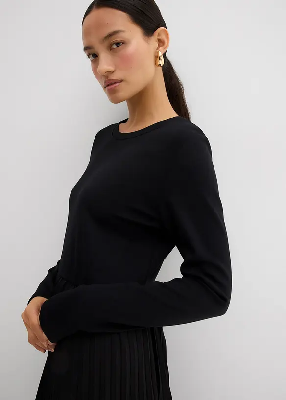 Robe midi en viscose fluide, bonprix