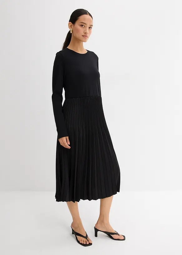 Robe midi en viscose fluide, bonprix
