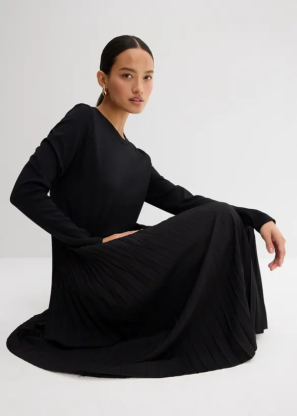 Robe midi en viscose fluide, bonprix