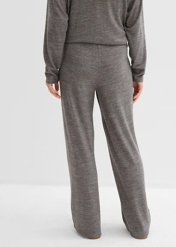 Pantalon palazzo aspect maille, bonprix