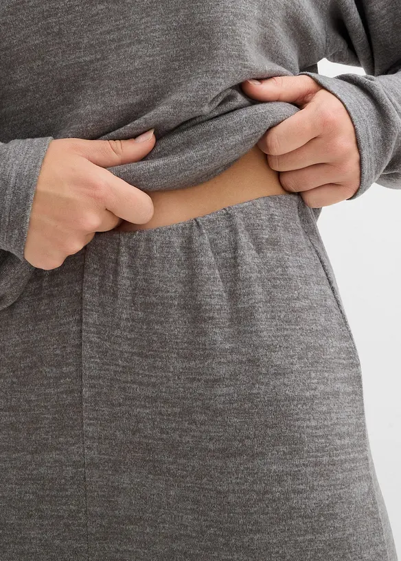 Pantalon palazzo aspect maille, bonprix