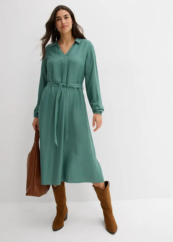 Robe midi en viscose fluide, bonprix