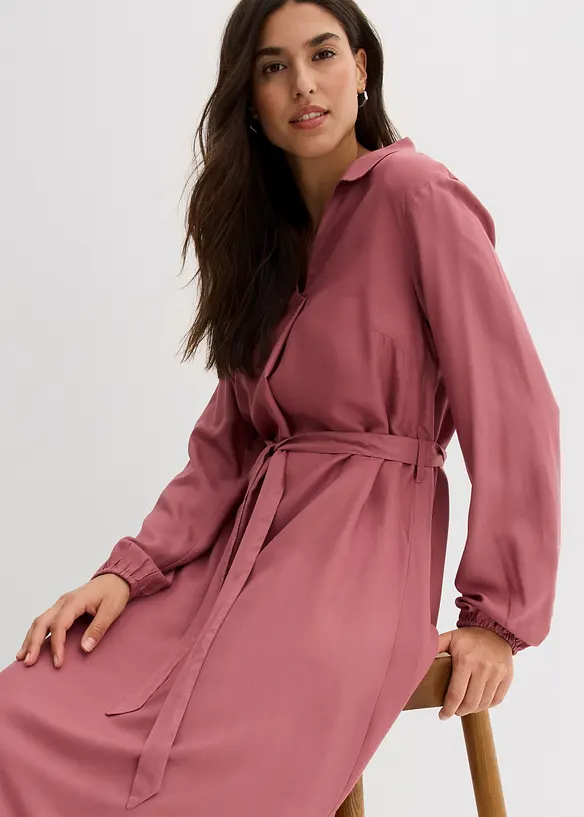 Robe midi en viscose fluide, bonprix