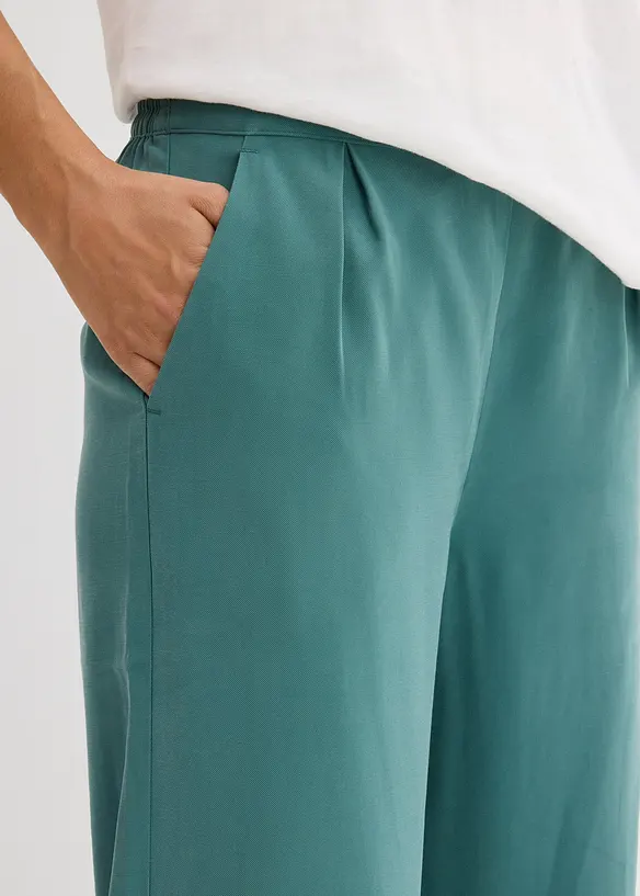 Pantalon raccourci en viscose mélangée, bonprix