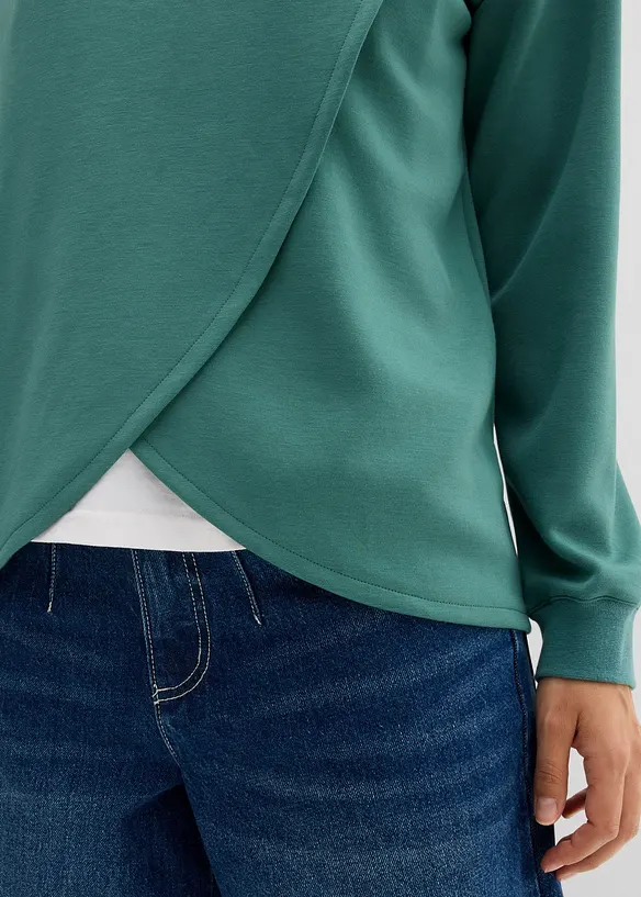 Sweat à capuche en douce viscose mélangée, bonprix