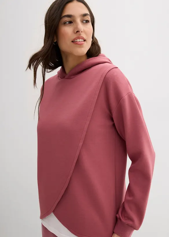 Sweat à capuche en douce viscose mélangée, bonprix