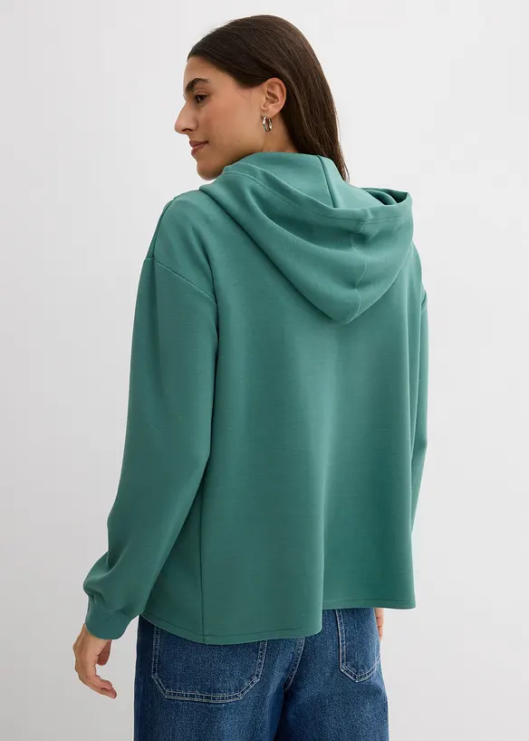 Sweat à capuche en douce viscose mélangée, bonprix