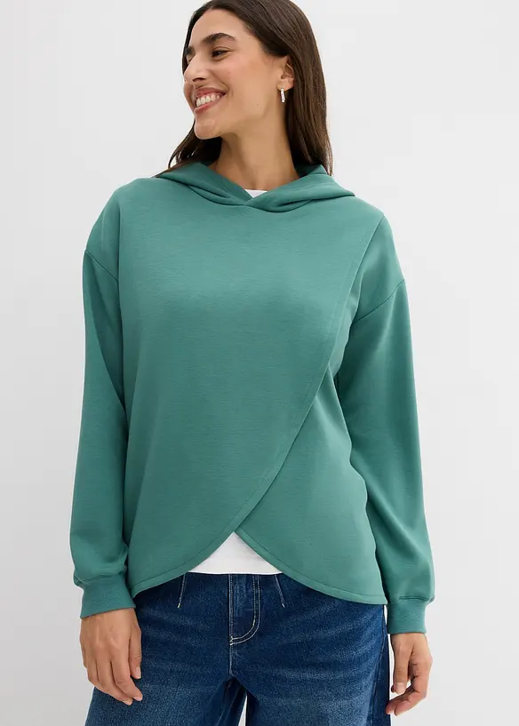 Sweat à capuche en douce viscose mélangée, bonprix