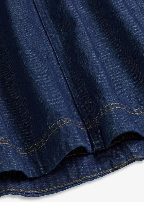 Jupe midi en jean, bonprix