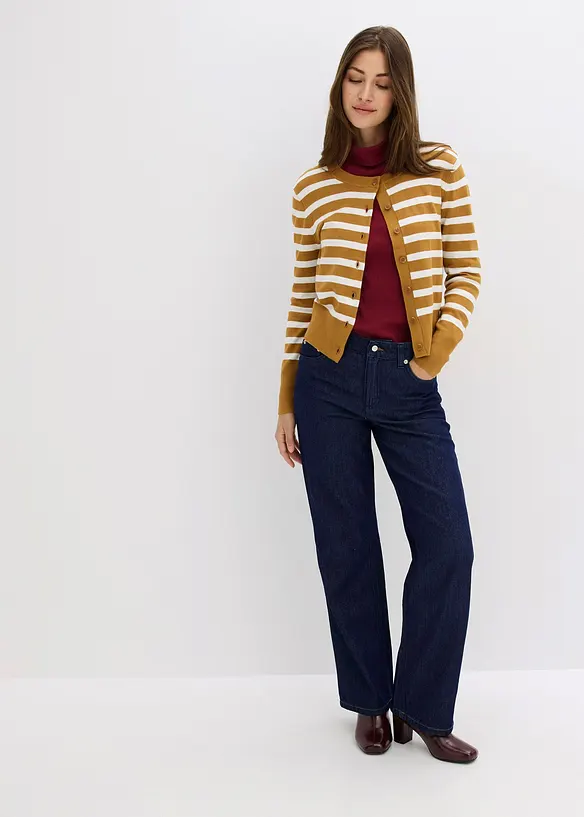 Jean droit taille mi-haute, bonprix