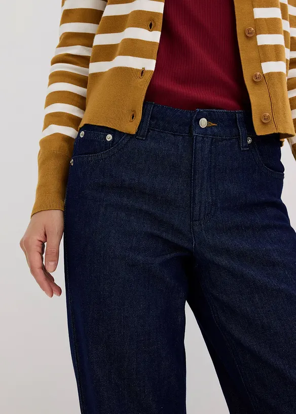 Jean droit taille mi-haute, bonprix