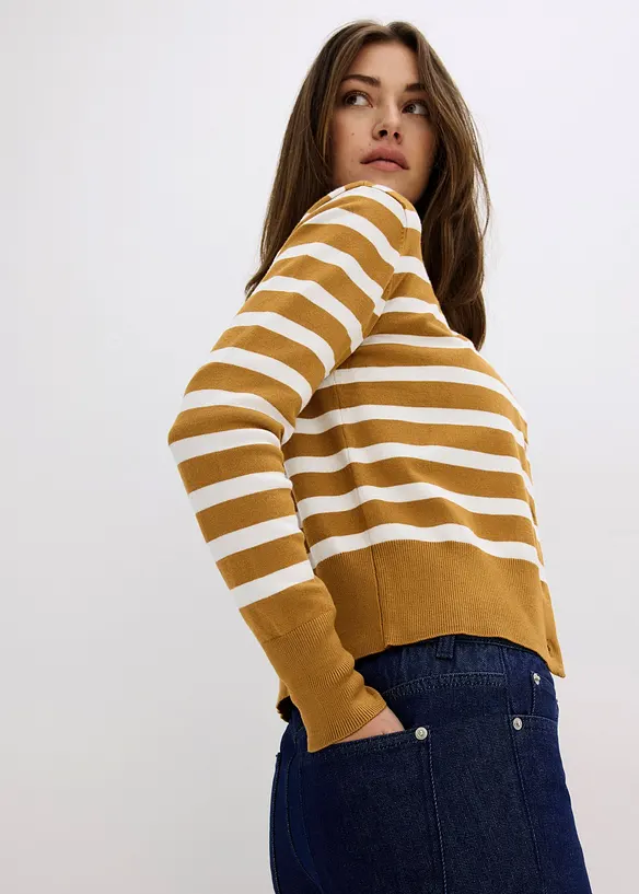 Jean droit taille mi-haute, bonprix