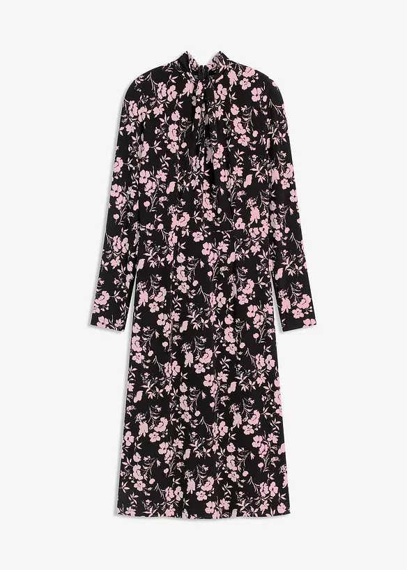 Robe midi à col montant, bonprix