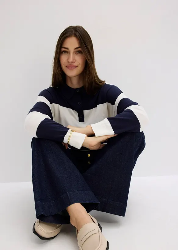 Jean flare taille haute, bonprix