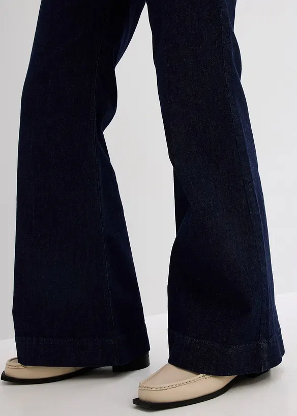 Jean flare taille haute, bonprix