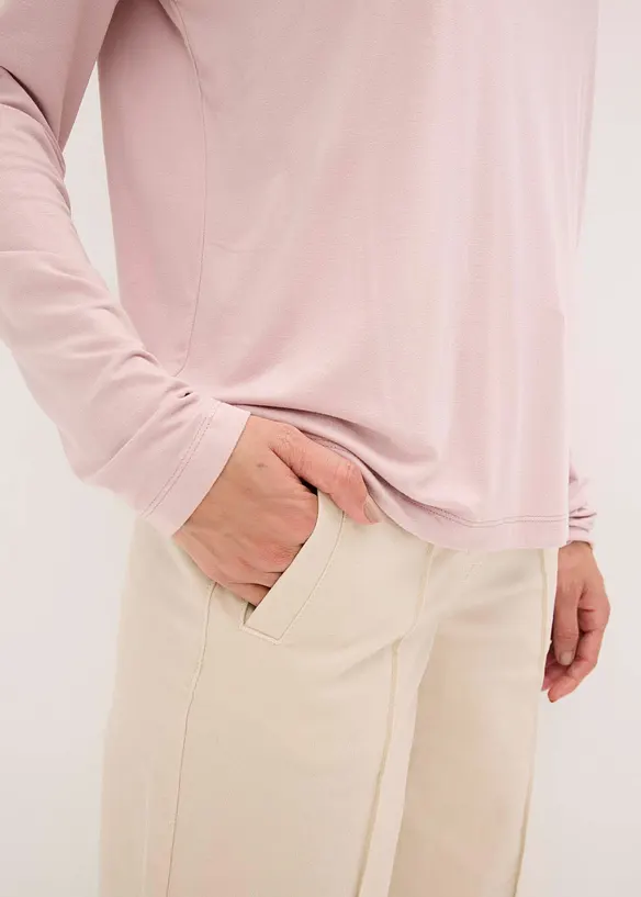 T-shirt blouse à col montant, bonprix