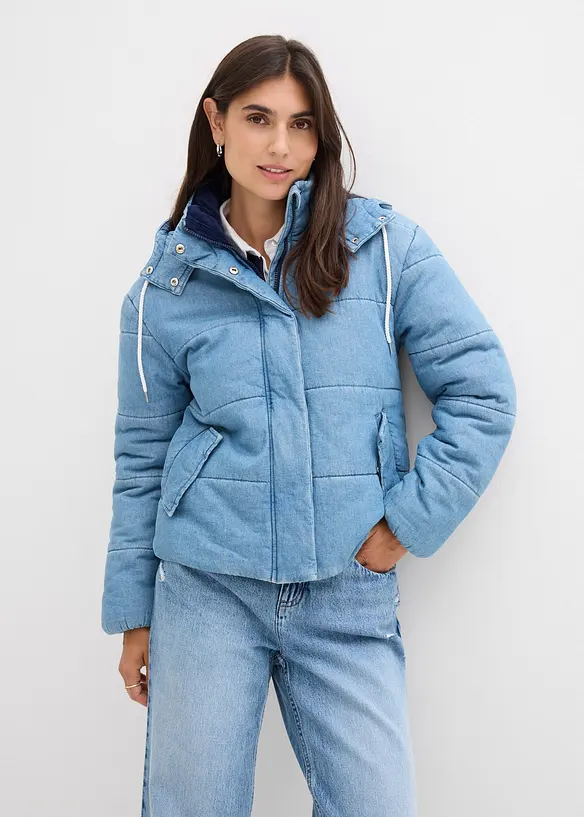 Doudoune en denim, bonprix