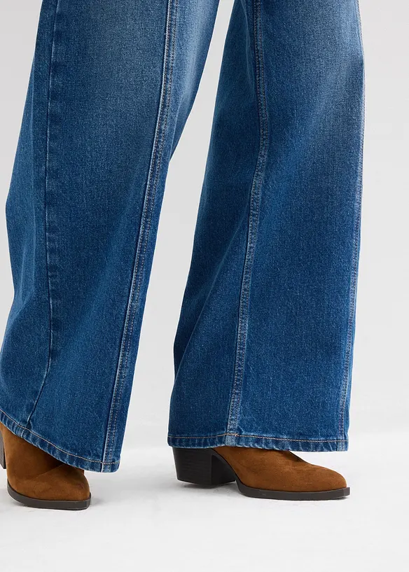 Jean large taille haute, bonprix