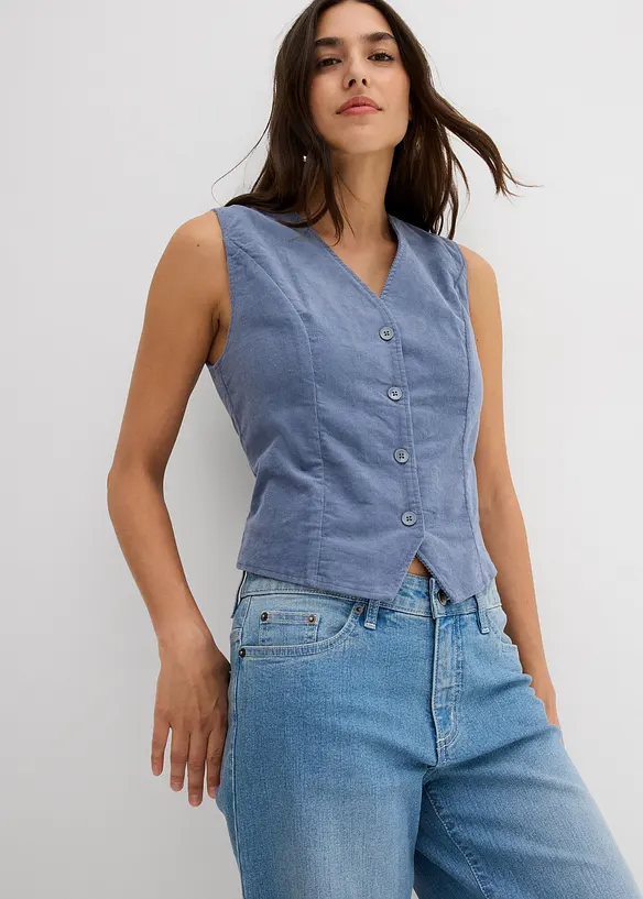 Gilet sans manches en velours côtelé, bonprix