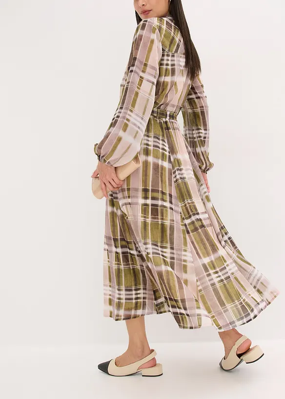 Robe en mousseline avec lien à nouer, bonprix