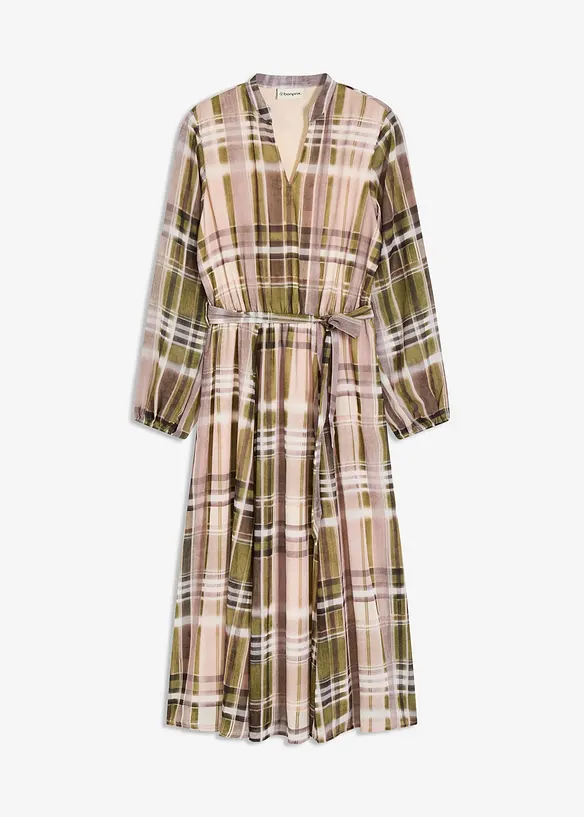 Robe en mousseline avec lien à nouer, bonprix