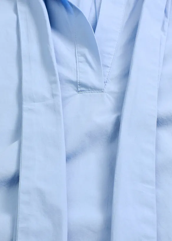 Chemisier à col lavallière 100 % coton, bonprix