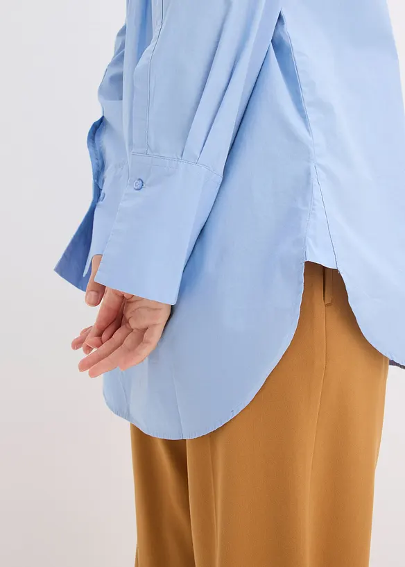 Chemisier à col lavallière 100 % coton, bonprix