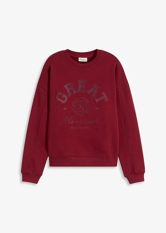 Sweat-shirt oversize 100% coton, bonprix