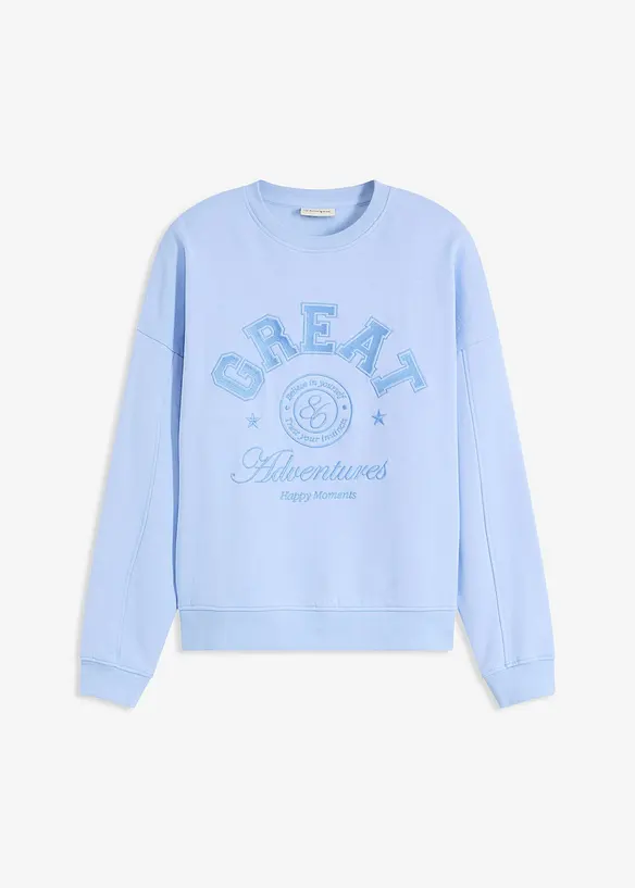 Sweat-shirt oversize 100% coton, bonprix