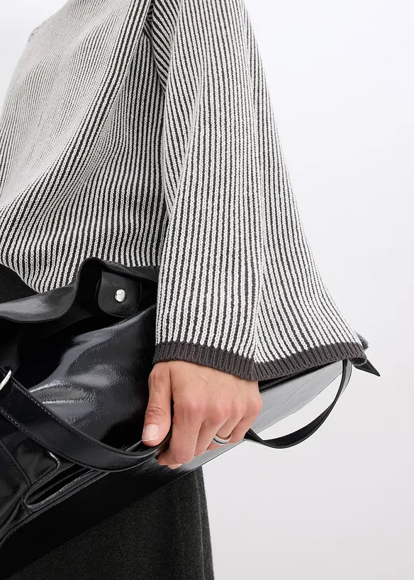 Pull oversize à col montant, bonprix