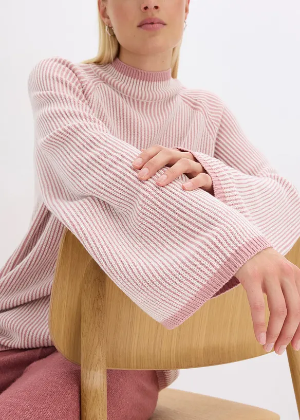 Pull oversize à col montant, bonprix