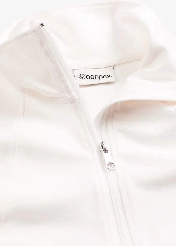 Sweat zippé en jersey milano confortable, bonprix