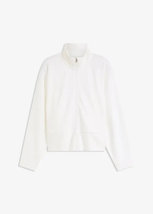 Sweat zippé en jersey milano confortable, bonprix