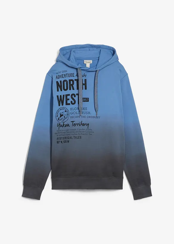 Sweat à capuche 100% coton, bonprix