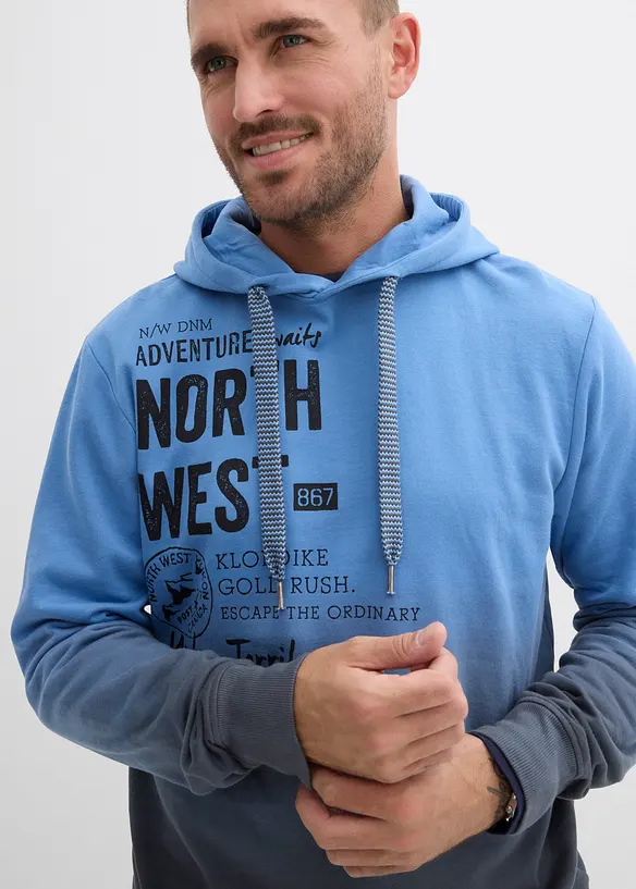 Sweat à capuche 100% coton, bonprix