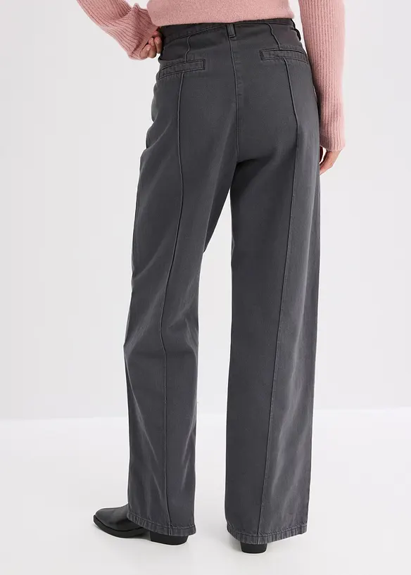 Pantalon en twill 100% coton, bonprix