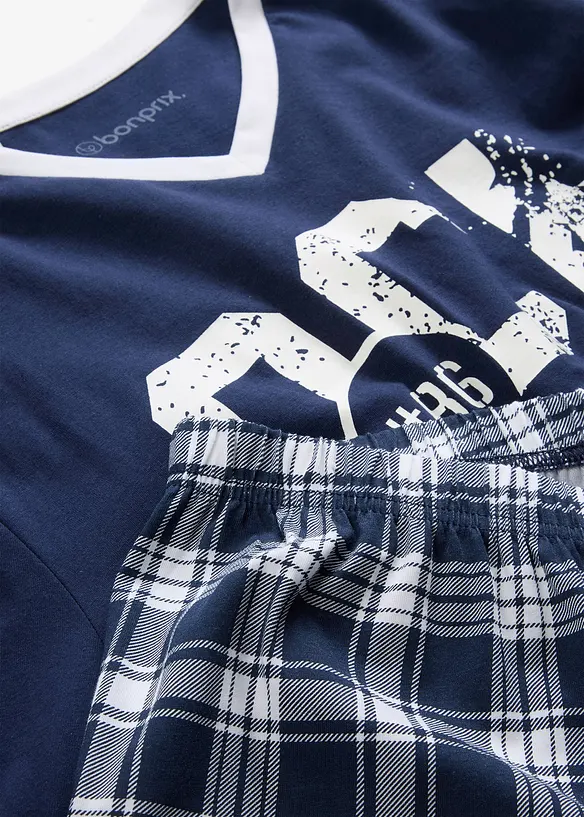 Pyjama coton &agrave; manches longues, bonprix