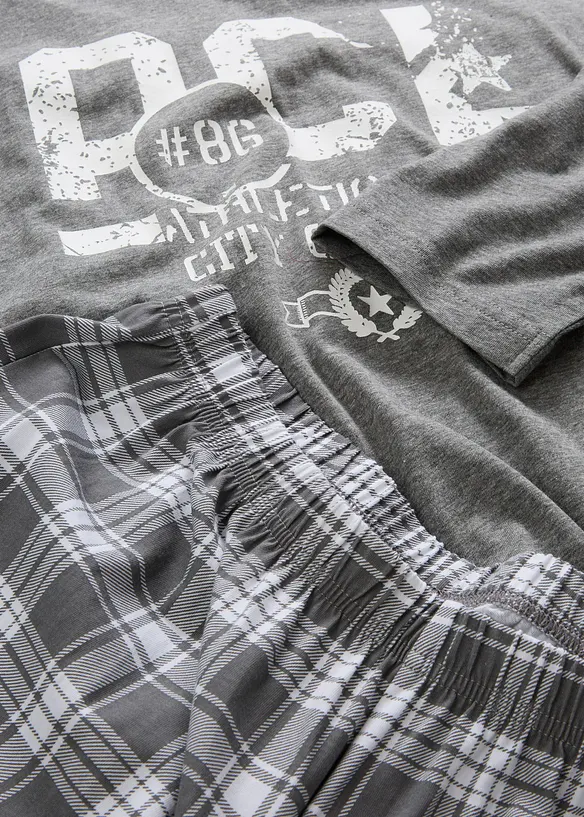 Pyjama coton à manches longues, bonprix