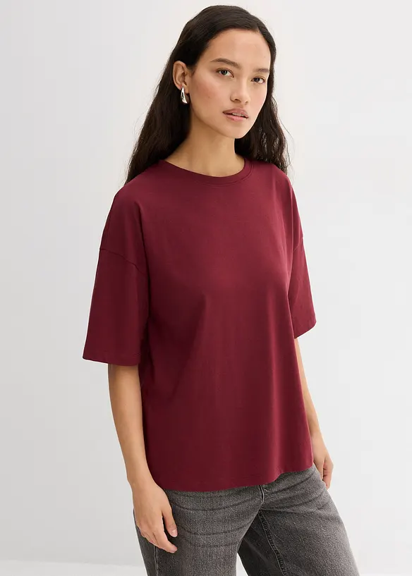T-shirt oversize en coton mélangé, bonprix
