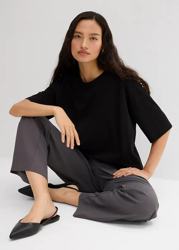 T-shirt oversize en coton mélangé, bonprix