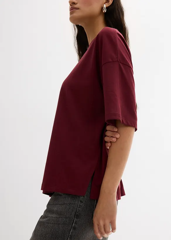 T-shirt oversize en coton mélangé, bonprix