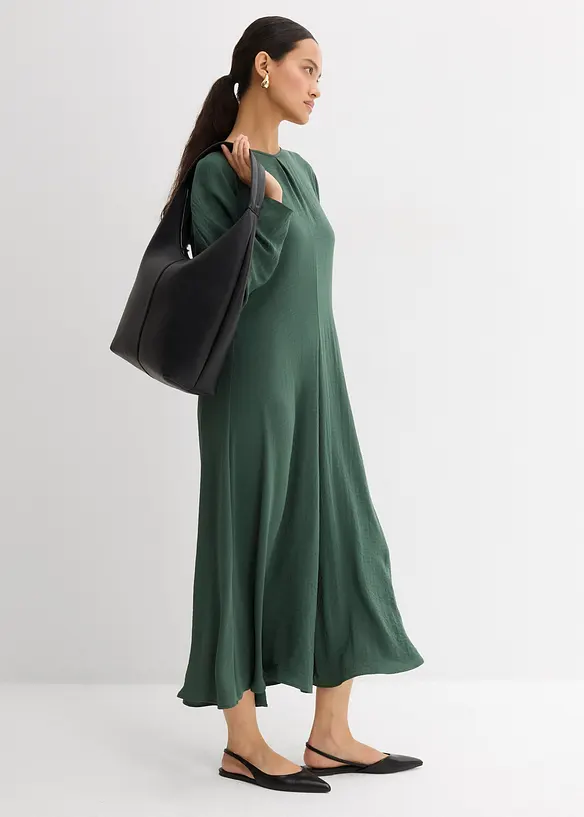 Robe midi à effet drapé, bonprix