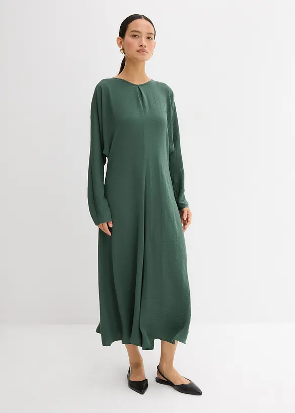 Robe midi à effet drapé, bonprix