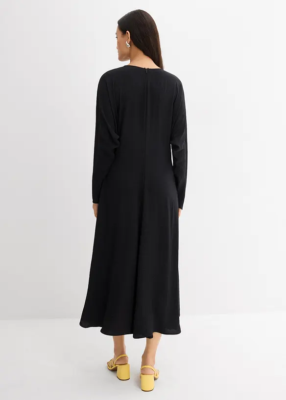 Robe midi à effet drapé, bonprix
