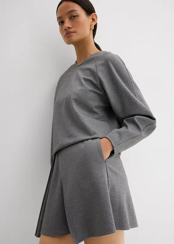 Mini-jupe en Punto di Roma confortable, bonprix