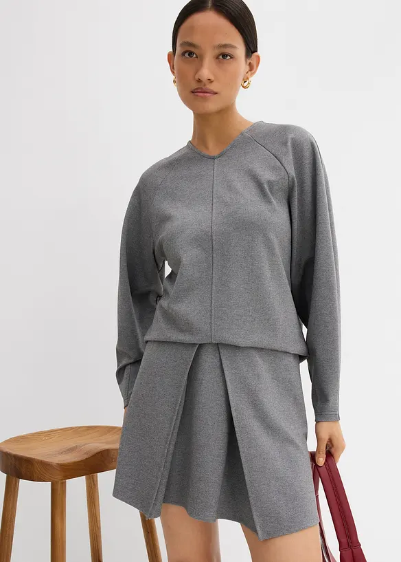 Mini-jupe en Punto di Roma confortable, bonprix