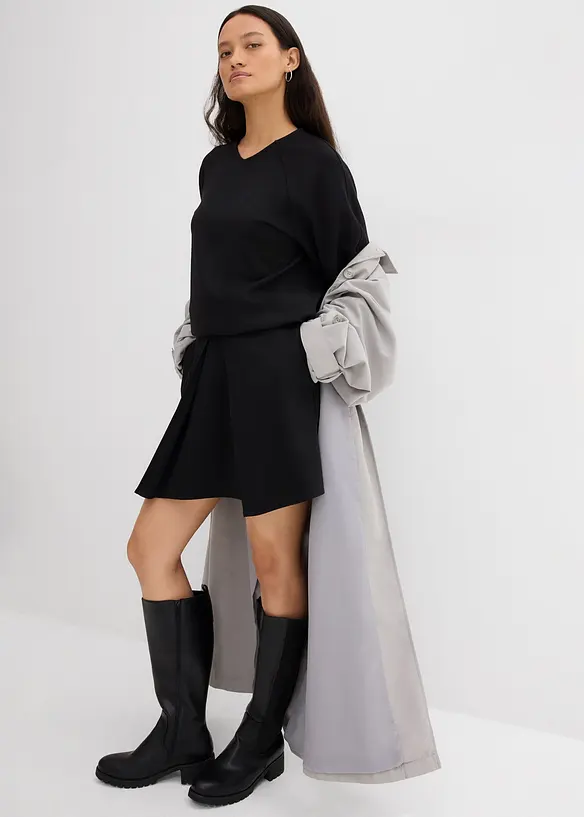 Mini-jupe en Punto di Roma confortable, bonprix