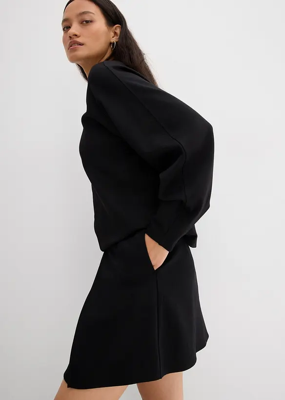 Mini-jupe en Punto di Roma confortable, bonprix